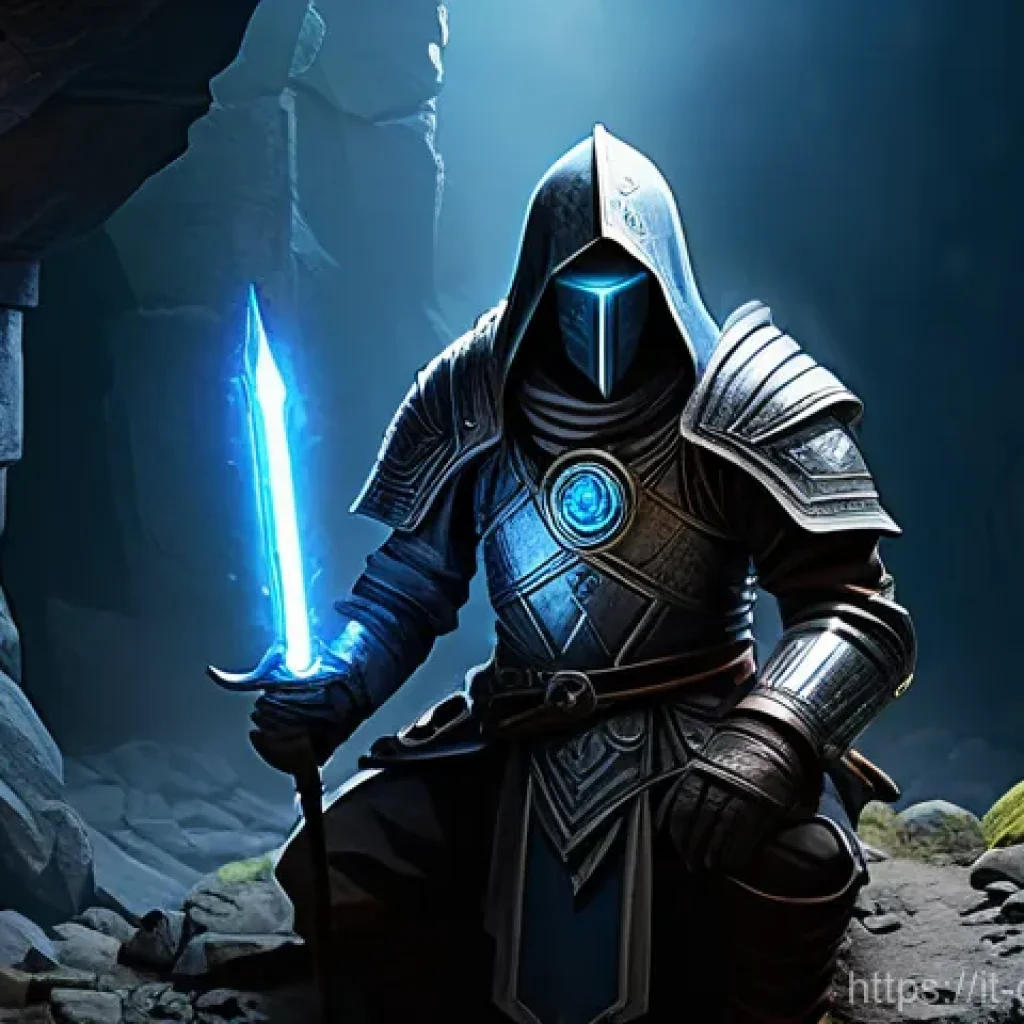 데블 M 희귀 아이템 목록 - **Prompt 1: Discovery of a Legendary Artifact**
    "A lone, determined adventurer, clad in sturdy y...