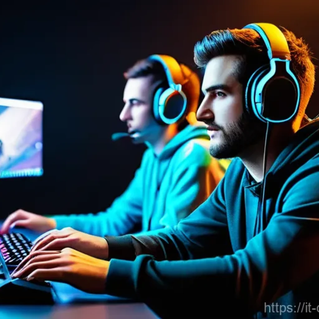 데블 M 스트리머 협업 이벤트 - **Dynamic Italian Streamer Duo: An Epic Gaming Session.**
    Prompt: A vibrant and energetic scene ...