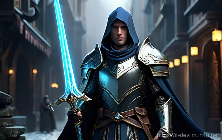 데블 M 신규 유저 혜택 - **Prompt 2: Strategic Alliance Meeting**
    "A diverse group of 3-4 fantasy heroes, aged 20-35, are...