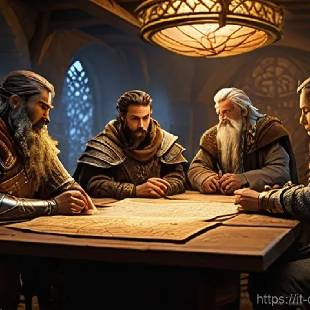 데블 M 공성전 공략 - **Strategic War Room Session:**
    "A highly detailed, cinematic fantasy illustration depicting a d...