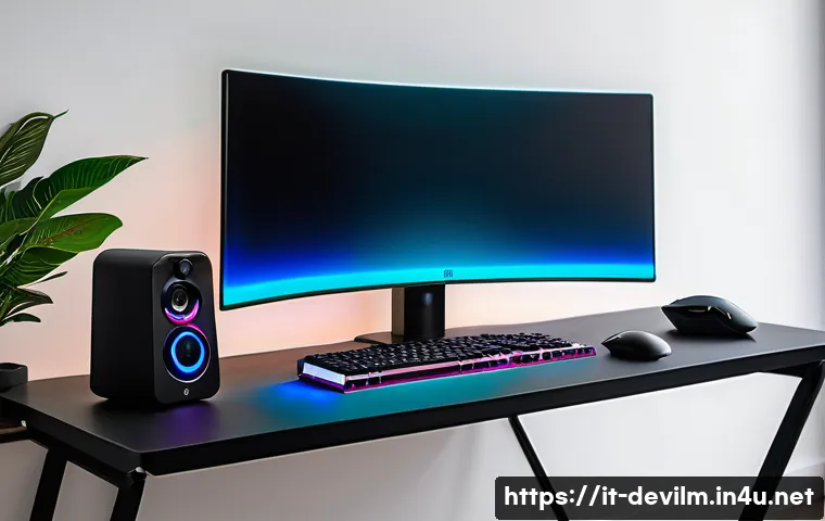 데블 M 특별 이벤트 기간 정보 - A sleek modern gaming setup in an Italian home, featuring a high-refresh-rate 240Hz monitor displayi...