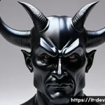 데블 M 한정판 아이템 리스트 - A highly detailed collectible Devil M Classic figurine crafted from resin and metal, featuring a mat...
