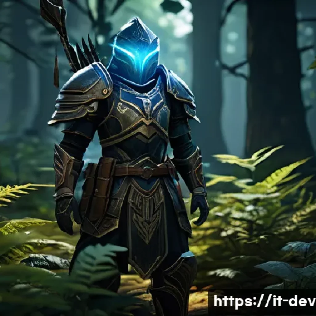 데블 M 퀘스트 공략 가이드 - A detailed fantasy RPG scene showing a heroic character carefully managing healing potions and energ...