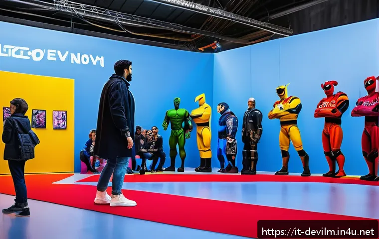 데블 M 오프라인 이벤트 정보 - A vibrant and bustling event hall inside "Spazio Eventi Porta Nuova" in Milan, filled with diverse a...