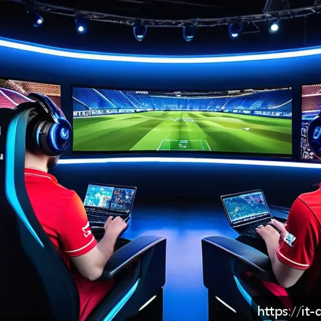 데블 M 랭킹 시스템 - A dynamic Italian esports team in a modern gaming arena, intensely focused on a competitive match. T...