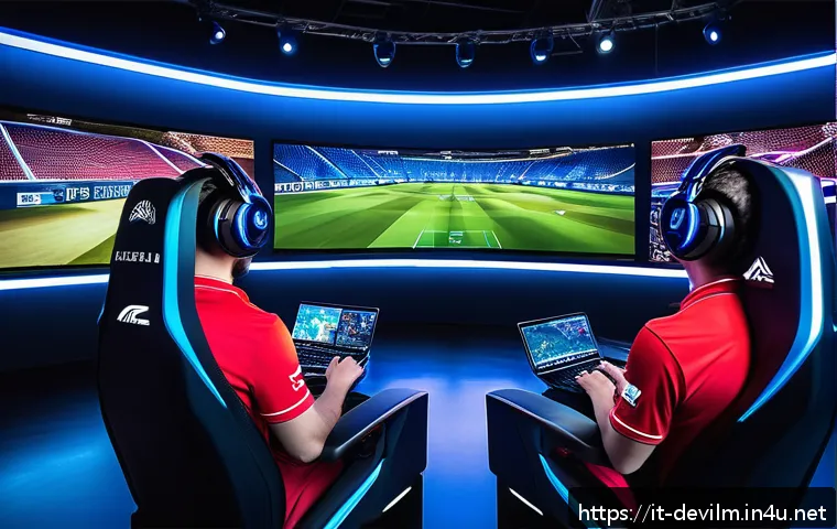 데블 M 랭킹 시스템 - A dynamic Italian esports team in a modern gaming arena, intensely focused on a competitive match. T...